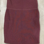 Babaton  Sculpt Knit Mini Skirt Sundried Red Women’s Medium Photo 0