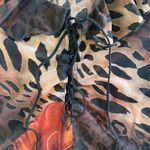 Unique Vintage Vintage Floral and Animal Print Blouse Photo 5