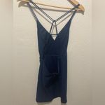 superdown  Grecia Strappy Back Mini Dress Size Small Navy Blue Photo 3