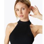 Cuts Clothing Rib Sleeveless Coreflex Mock Neck Tank Top in Black Size L Photo 3