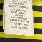 Ashley Stewart  Women’s vintage yellow/blue striped button up shirt - Size 18w Photo 3