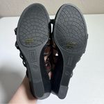 New York Transit  7W Black Wedge Sandals Photo 7