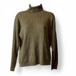 Barry Bricken Silk Turtleneck Sweater Green Photo 1