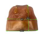 Chloé Brown Leather Perforated Satchel Tote Bag Photo 2