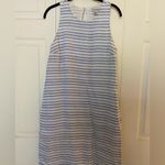 Tommy Bahama Bella Hermosa Blue and White Stripe 100% Linen Shift Dress Photo 2