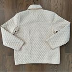 Bill Blass Vintage  Gingham Reversible Quilted Chore Coat Beige and White Large Photo 7