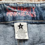 Celebrity Pink Jeans Tribal Embroidered Distressed Denim Shorts Blue 4 Photo 1