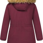 Women's Plus Size Winter Coats Warm Parka Jackets Sherpa Lined Detachable Fur Hood Available in Size 1X to 5X Photo 1
