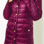 Lilly Pulitzer “Tonia” Puffer Jacket Amarena Cherry Size 0 NWT Photo 0