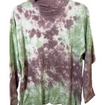 Free People  We The Free XS Tie Dye Long Sleeve T Shirt Green Pink Boho Photo 0