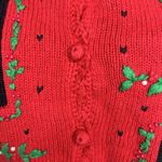 Designers Originals Studio Red Christmas Vest Petite Large PL Collared Vintage Size undefined Photo 6