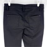 Bisou Bisou Michele Bohbot Womens Skinny Jeans Black with Gold Embroidery Size 4 Photo 4