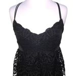 Gianni Bini  Monica Lace Peplum Dress Black Size 10 EUC Photo 2
