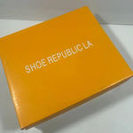 Shoe Republic LA NIB!Shoe -Suede Perforated-Lace UpPeep toe heel booties Size 9 Photo 12