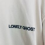 Lonely Ghost  off white cream logo hoodie sweatshirt. Medium. Photo 3