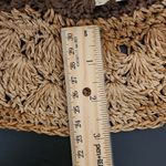 Women's Crochet Bucket Hat One Size Women's Brown Woven Sun Hat Photo 6