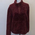 Reebok  maroon winter warm teddy fleece pullover sweatshirt Photo 0