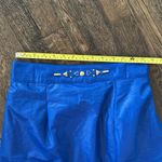 Vintage Blue Midi Skirt with Embellished Waist Photo 11