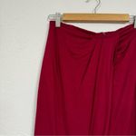 Lovers + Friends  Burgundy Red Faux Wrap Mini Skirt Womens M Coquette Photo 1