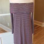 Knit Dress Striped Long Sleeve Womens XS Maroon Size undefined Photo 0
