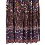 JODIFL Dark Floral Peasant Maxi Dress Photo 12