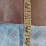 Max USA womens Small tan suede full zip jacket w cheetah print scarf Photo 5