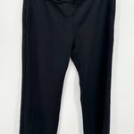 Betabrand Womens Black Straight Leg Cropped Mid Rise Pants Stretch Large Petite Photo 0