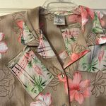 Allison Daley Vintage Button Down Blouse Hawaiin Tropical Print 18W Photo 2