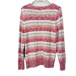 LL Bean Red Striped Cotton Ragg Sweater Crewneck Pullover MEDIUM PETITE Size undefined Photo 5