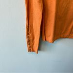 J. McLaughlin  Orange Crew Neck Cotton Blend Knit Sweater Photo 1