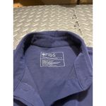 FIGS  Elmina Scrub Top Womens Small Navy blue Shirt Button Collar Photo 2