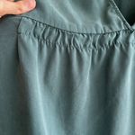 Loft  Dusty Teal Smocked Back Tank Top, Size Medium Photo 13