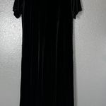 Black Velvet Midi Dress Size L V Photo 1