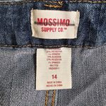 Mossimo Blue Denim Jeans Short Mini Button Flare Knee Length Skirt Size 14 Photo 2