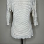 Athleta Linen Blend Seychelles Open Knit Top Photo 9