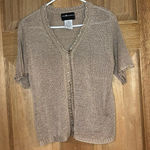 Sag Harbor Vintage  women’s Beige Knit‎ Cardigan size MP Photo 0