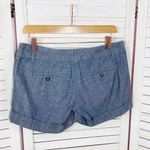 The Limited  Chambray Easy Short Cuffed Hem Low Rise Chino Shorts Blue 2‎ Photo 1