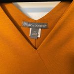 Jessica London  NWOT Size 14W Plus Knit‎ Surplice Midi Day Dress Ultra Orange Photo 4