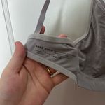 Anne Klein Light Gray Unlined Wireless Lightweight Stretch Bra Bralette Large Photo 5
