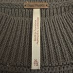 Free People  Easy Street Crop Pullover Sweater in Grey Size XL Preppy Fall Photo 11