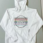 Vans “Off The Wall” White Rainbow Graphic Pullover Sweater Sweatshirt Hoodie Size XXS 🛹 Photo 0