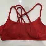 Cabana Del Sol Red Textured Bikini set Photo 3