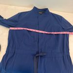 Lafayette 148 Royal Blue Cotton Blend Robe mini Dress w/ Elastic Waist sz M Size M Photo 8
