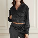 SKIMS  Black Velour Hoodie Jacket 2XL Photo 1