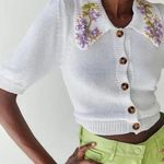 Tach Clothing Kalinka Floral Embroidered Knit Cardigan Top NWOT Photo 0