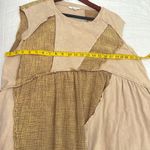 Olí & halo neutral sleeveless patch work Bohemian maxi dress sz M Tan Size M Photo 6