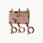 Pura Vida Triple Layered Necklace Clasp Magnetic, Rose Gold Photo 0