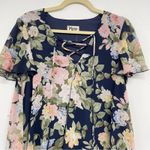 Show Me Your Mumu  Navy Blue Floral Mini Shift Dress Womens S Babydoll Coquette Photo 1