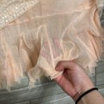 Free People Intimately Pink Sequin Sheer Ruffle Slip Mini Dress- Size Medium Photo 4