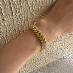 CZ Link Chain Bracelet for Men Women Streetwear Punk Hip Hop Unisex Style Gold Photo 7